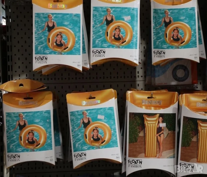 Златен надуваем ринг, 90 см, снимка 1