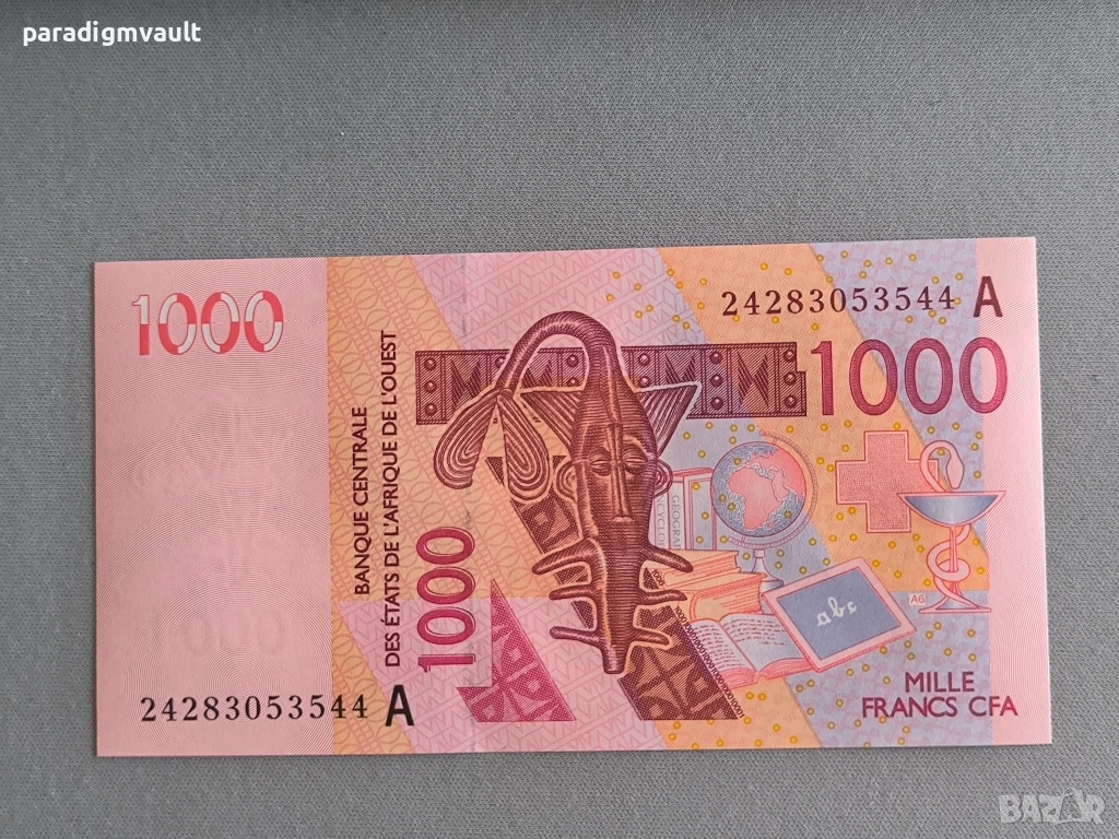 Банкнота - Кот д'Ивоар - 1000 франка UNC | 2003г., снимка 1