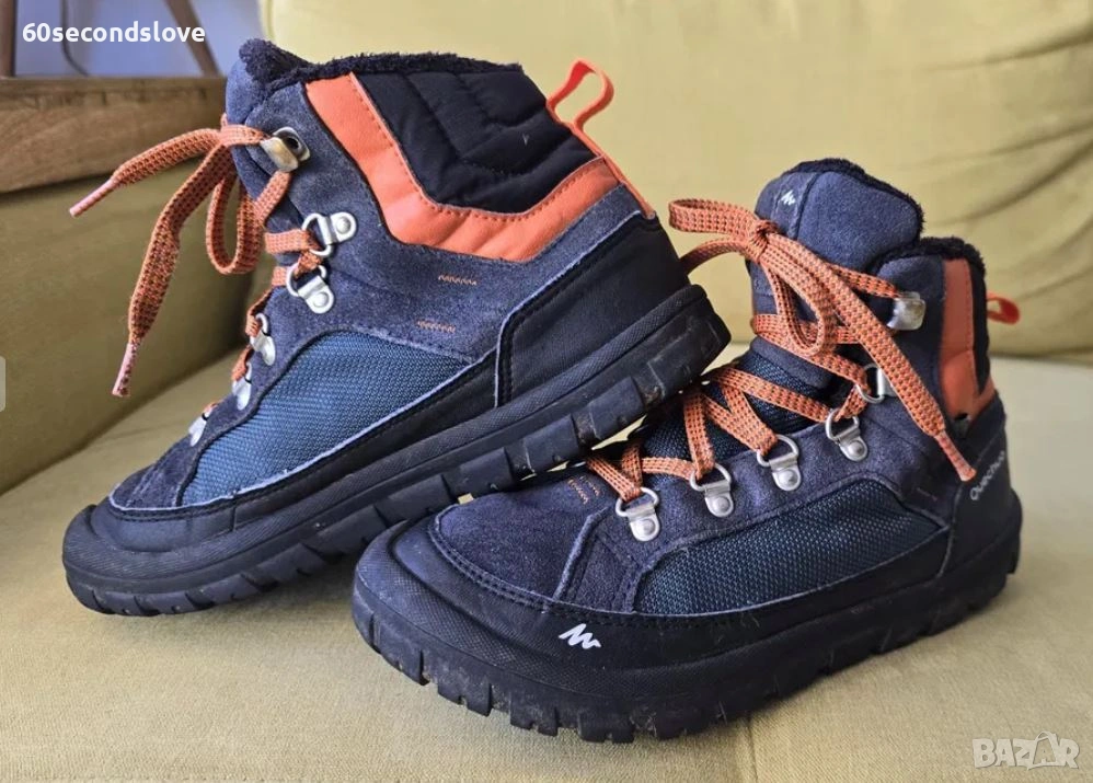 QUETCHA непромокаеми топли детски зимни обувки 34 номер, снимка 1