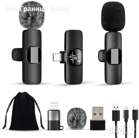 Нов Мини безжичен микрофон за влог, TikTok, Zoom, YouTube, 8 часа, снимка 1