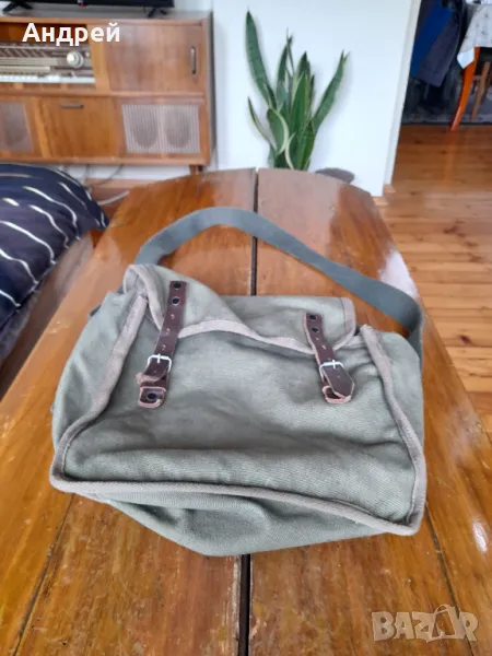 Стара брезентова чанта #18, снимка 1