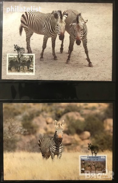 Namibia 1991 - 4 броя Карти Максимум - WWF, снимка 1