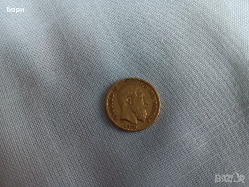 LEOPOLD II KINGDOM OF BELGIUM 22k/900, снимка 1
