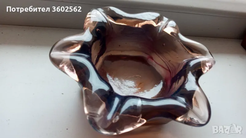 красив пепелник-мурано стъкло, снимка 1