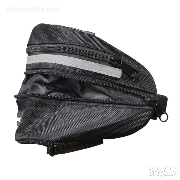 Чанта за велосипед Automat, За под седалката, Текстил, Черен, снимка 1
