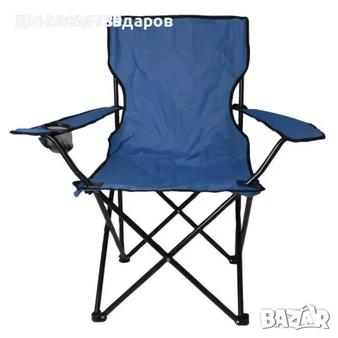 Къмпинг стол Muhler с подлакътник с място за чаша, снимка 1