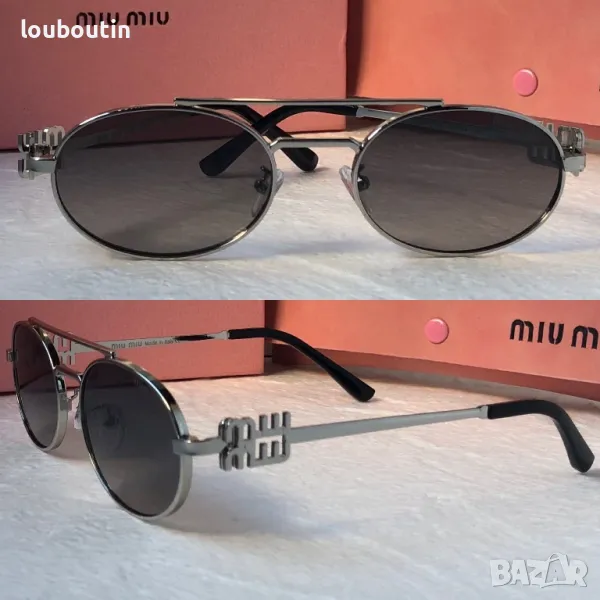 Miu 2024 дамски слънчеви очила елипса овални кръгли 4 цвята, снимка 1