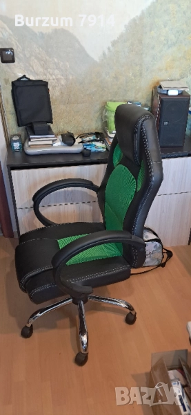 Кожен офис стол за бюро, снимка 1