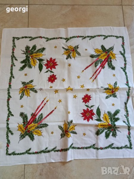 Коледна покривка 80х80см   10/4, снимка 1