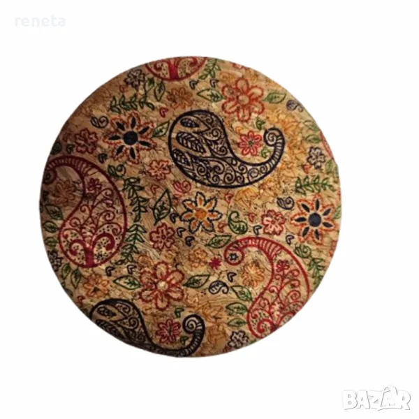 Джобно огледало, Корк, Многоцветно, снимка 1