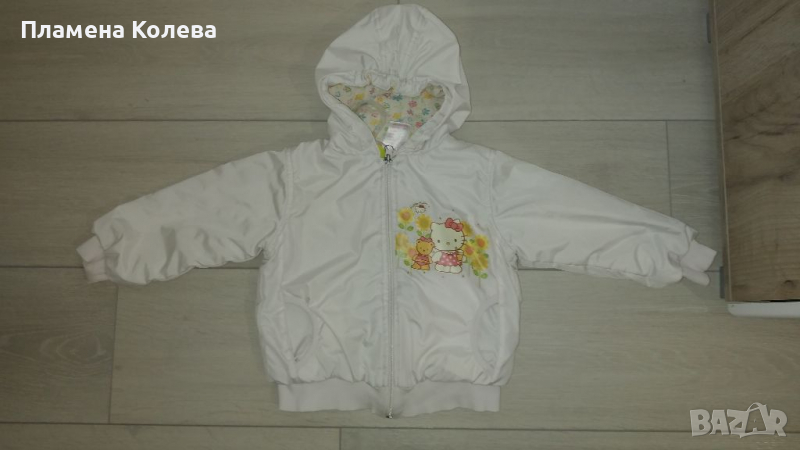 Пролетно шушляково яке Hello kity с качулка, снимка 1