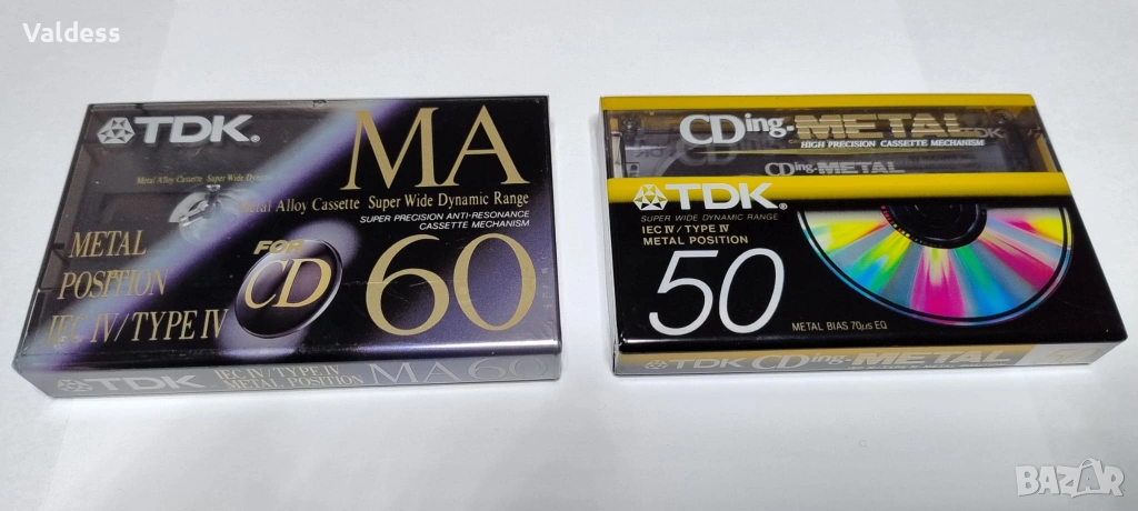 Аудио касети TDK position METAL type IV, снимка 1