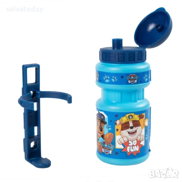 Бутилка за колелоза вода, Paw Patrol, син, снимка 1
