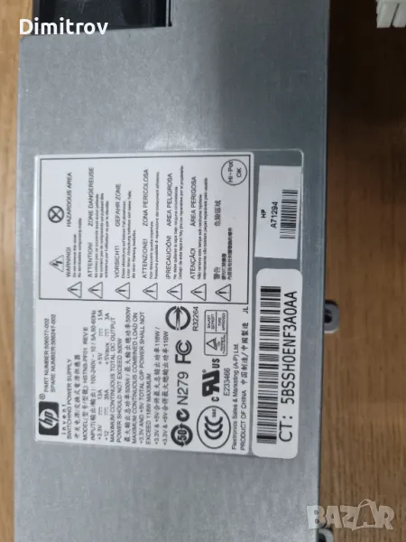 HP 506077-002  500W - захранване за сървър Proliant DL320 G6/DL160 G6, снимка 1