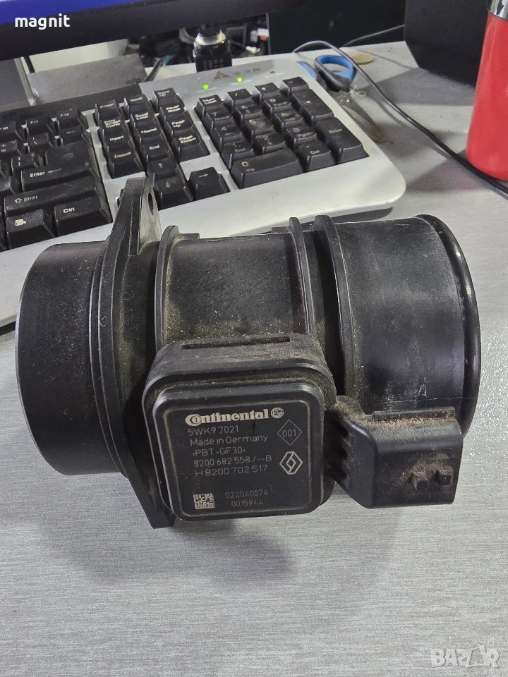 8200685558 Дебитомер за Renault Clio, Dacia Sandero, 1.5 DCI, 5WK9 7021, 5WK97021, 8200682558-B, снимка 1