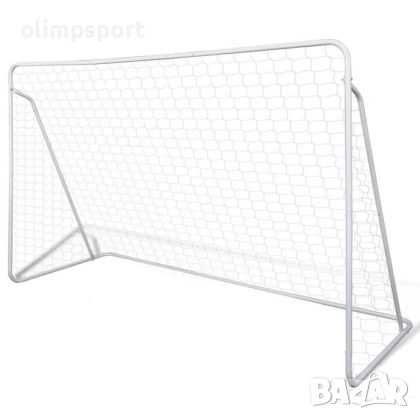 Врата за минифутбол  с размери 240х150х90 см, сглобяема, с мрежа и колчета., снимка 1