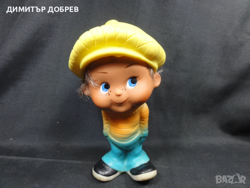 СТАРА РЕТРО СОЦ ГУМЕНА ИГРАЧКА КУКЛА ХУЛИГАНА ЧОЧКО, снимка 1