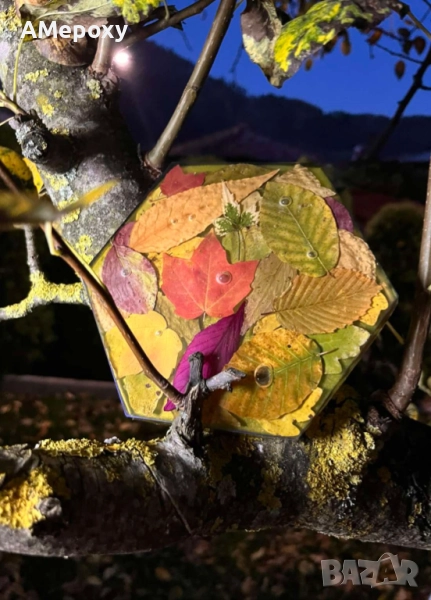 Картина от епоксидна смола "Парченце есен" , снимка 1