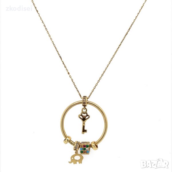 Златно колие 3,17гр. 40см. 14кр. проба:585 модел:22356-1, снимка 1