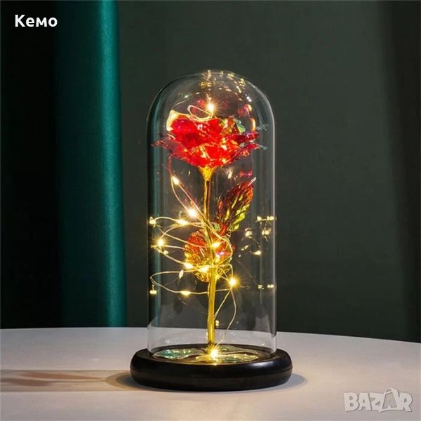 Светеща вечна роза - подари с любов, снимка 1