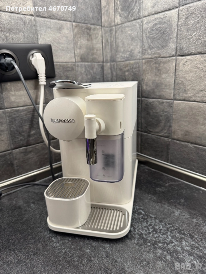 Type:ES10W Delonghi nespresso lattissima One, white 2023, снимка 1