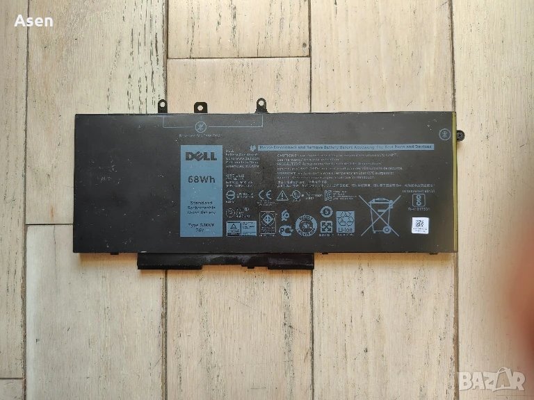 Dell Latitude 5480 5580 5280 E5480 E5580 E5490 E5491 E5590 E5591 GJKNX батерия, снимка 1