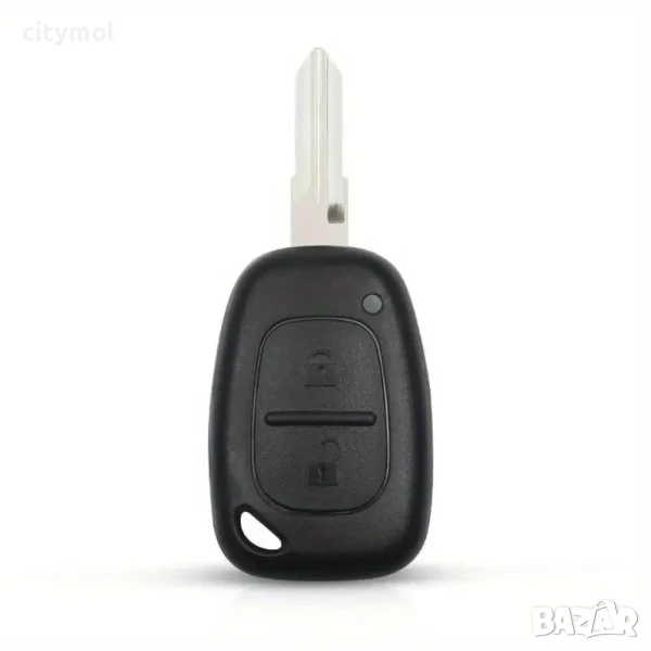 Кутийка за ключ Renault с 2 бутона за Renault/Dacia:Clio,Kangoo,Master, Modus, Trafic,Twingo, VAC102, снимка 1