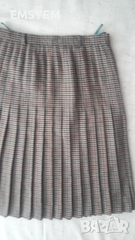 Пола на плисе , каре. Пола на плисе - пепит, снимка 7 - Рокли - 47283730