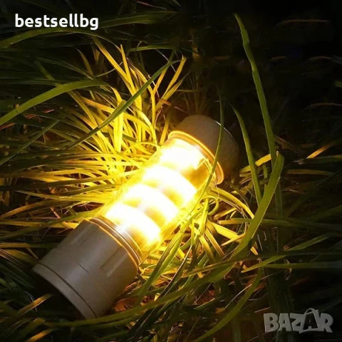 Мощна акумулаторна къмпинг лампа LED фенер USB зареждане кука за риболов туризъм палатка аварии, снимка 7 - Къмпинг осветление - 51204300