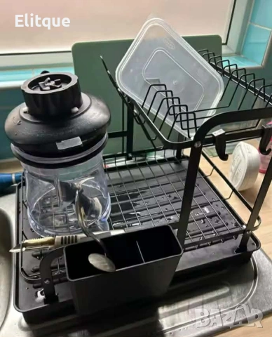 Сушилник за съдове с оттичане на водата, XXL