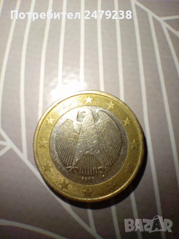 Германска монета 2002г от 1 евро 
