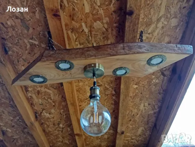 полилей от дърво и лунички, снимка 5 - Полилеи - 50322748