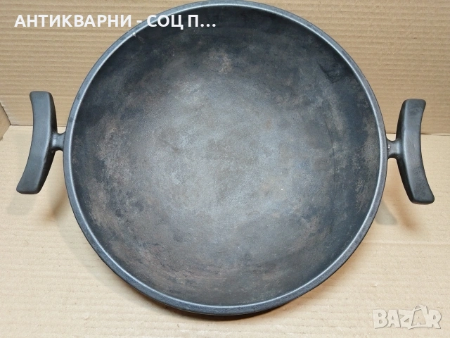 Стар Масивен Чугунен Сач / 4,5 кг. / НОМЕР 1710., снимка 4 - Антикварни и старинни предмети - 53849233