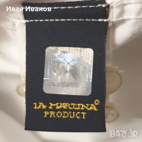 Оригинална риза La Martina размер Л, снимка 4 - Ризи - 42707662