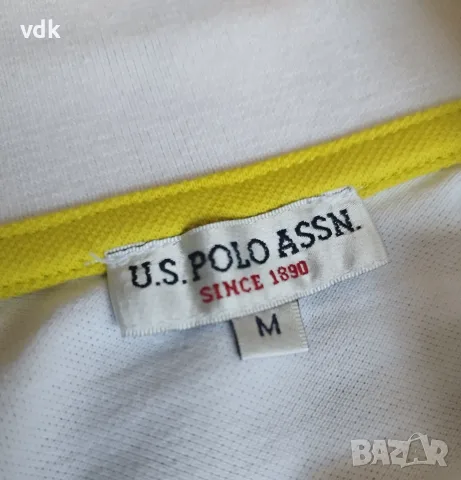 100% Оригинална страхотна мъжка тениска с яка U.S. POLO ASSN! , снимка 5 - Тениски - 55931625