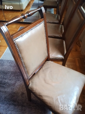 Комплект 6 трапезни стола, снимка 5 - Маси - 52207569