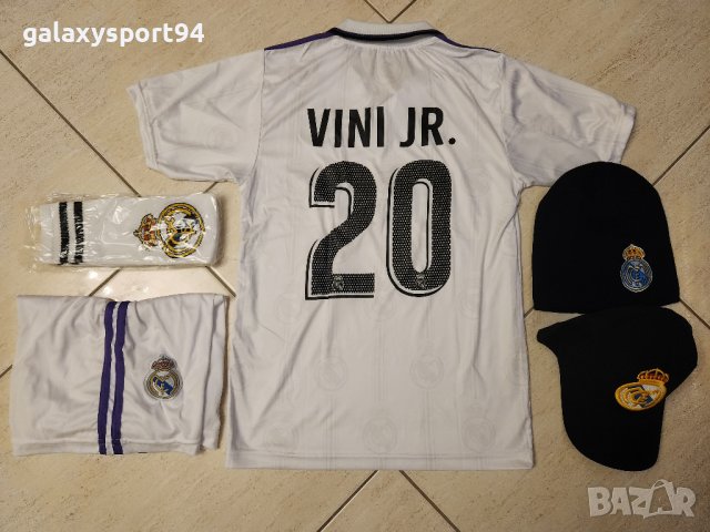 Бензема  2023г Екип с калци + Шапка 2бр детски екип Мадрид 2023г, снимка 7 - Футбол - 39695307