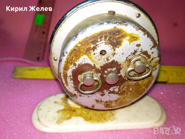 ДРУЖБА СДЕЛАНО в СССР Стар РУСКИ РЯДЪК МОДЕЛ КОЛЕКЦИОНЕРСКИ БУДИЛНИК ДРУЖБА със СЛОНЧЕ 30504, снимка 4 - Антикварни и старинни предмети - 44549143