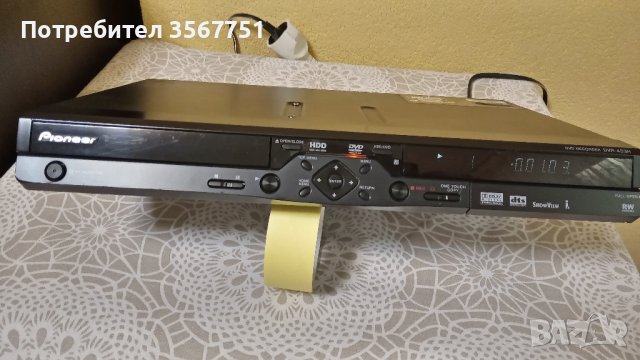 PIONEER DVD RECORDER DVR-433H-K / , снимка 1 - Плейъри, домашно кино, прожектори - 40051448