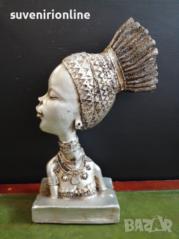 Декоративна статуетка африканка, снимка 4 - Статуетки - 36151277