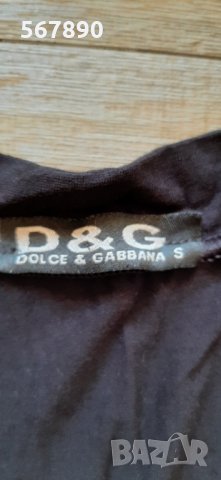 Къс Топ потник бюстие D&G, снимка 2 - Корсети, бюстиета, топове - 34259745