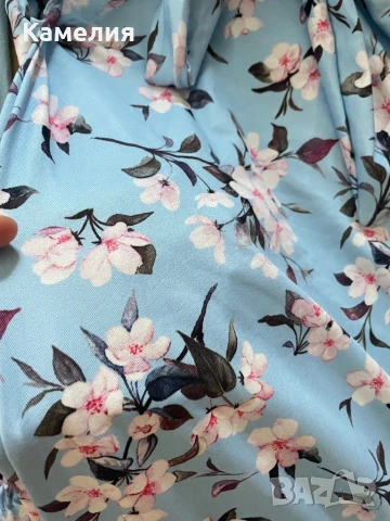 Рокля на цветя с един ръкав, снимка 2 - Рокли - 51220815