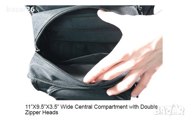 Чанта кобур Leapers UTG 24/7 Ambidextrous Scout Messenger Bag Черна, снимка 6 - Екипировка - 34452087