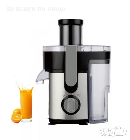 ✨Сокоизстисквачка Rosberg R51160B 600W, 1000мл. Контейнер за пулп, 2 степени, Черна/Инокс, снимка 1