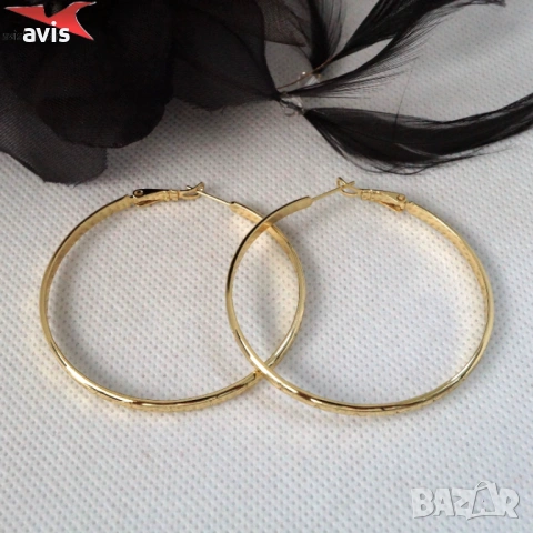 Обеци с 14К златно покритие 2141880