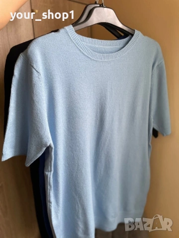 Кашмир  дамска блуза с къс ръкав , снимка 8 - Блузи с дълъг ръкав и пуловери - 53865757