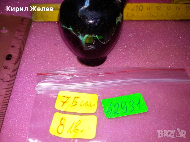 КЕРАМИЧНА КАНИЧКА БЪРДУЧЕ РЪЧНА МАЙСТОРСКА ИЗРАБОТКА ТРАДИЦИОНЕН ЕТНО СУВЕНИР РИСУВАНА ГЛИНА 42931, снимка 8 - Декорация за дома - 44297577