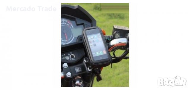 Стойка за телефон, Калъф за Велосипед и Мотор, Водонепромокаем калъф, Черен, снимка 7 - Аксесоари за велосипеди - 35941782