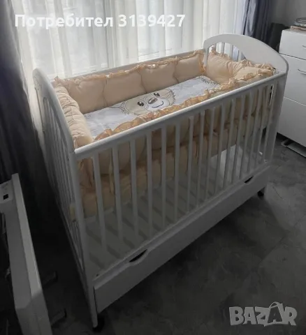 Детско легло/ кошара TYMON 60X120CM, снимка 1