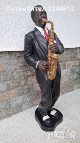 Статуедка афроамерикански джаз музиканти, снимка 2 - Други стоки за дома - 52514501